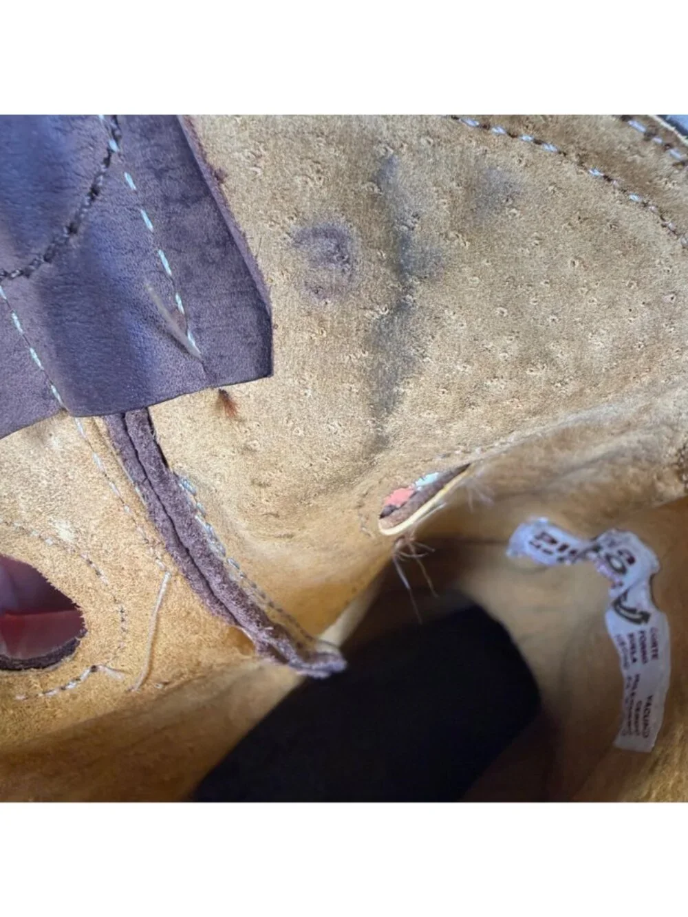 Pluma De Oro Square Toe Kids Sz 3 Handmade Cowboy Boots Leather Stitched/Mexico
